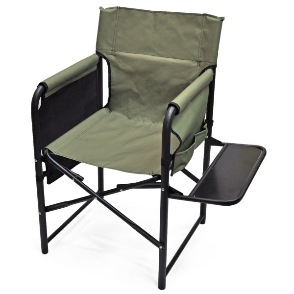 Крісло розкладне Ралф "Режисер" з полицею з дерева - Хакі