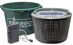 Кан для живця з компресором EnergoTeam - Круглий - Пластик - 13 л - France