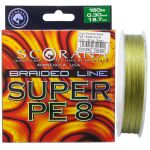 Шнур Scorana Super PE8 USA - Green - 150 м