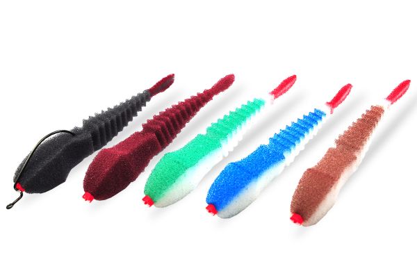 Набір змінних приманок поролонових Levsha NN - 3D Ex STREAM - 8,5 см - 5 шт/уп - Колір BL, BR, WGR, WBlue, WBr