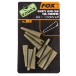 Безпечна кліпса Fox EDGES Size 7 Lead Clips Tail Rubbers - 10 шт/уп