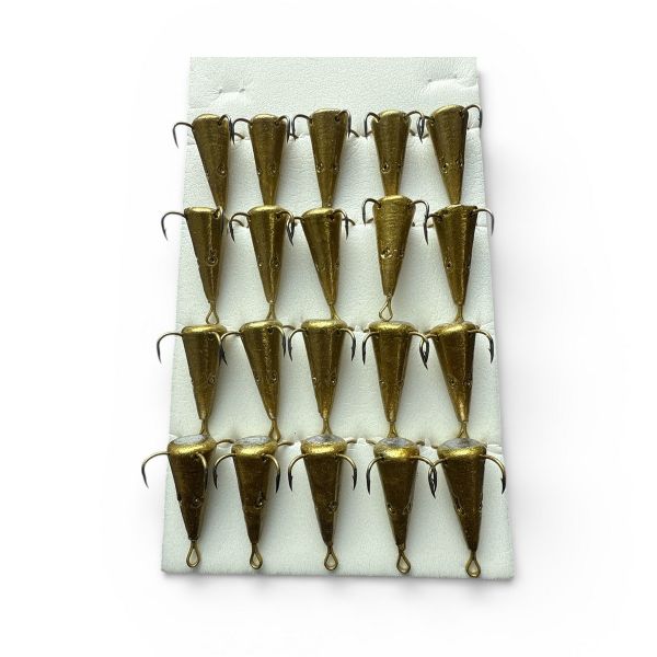 Блешня FRY Конус великий - 4 гачки - Золото - 1 шт.