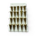 Блешня FRY Конус малий - 4 гачки - Золото - 20 шт/уп