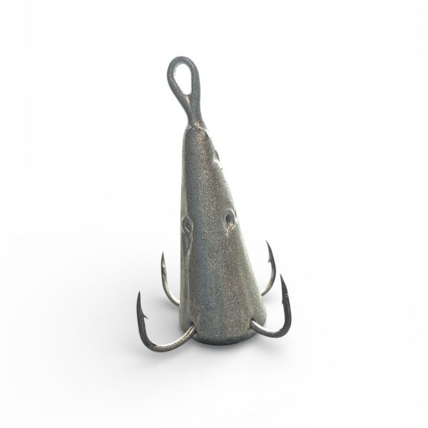 Блешня FRY Конус малий - 4 гачки - Срібло - 20 шт/уп