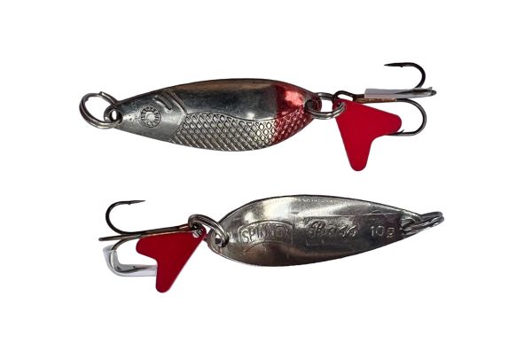 Блешня Spinnex Bass - 10 г - Що коливається - 213-Срібло/Червоний