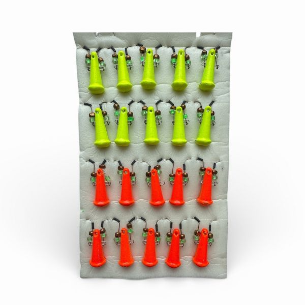 Блешня Яйця FRY Маленькі - Асорті Жовтий + Помаранчевий - 20 шт/уп