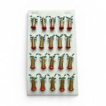 Блешня Яйця FRY Великі - Золото/Червоний - 20 шт/уп