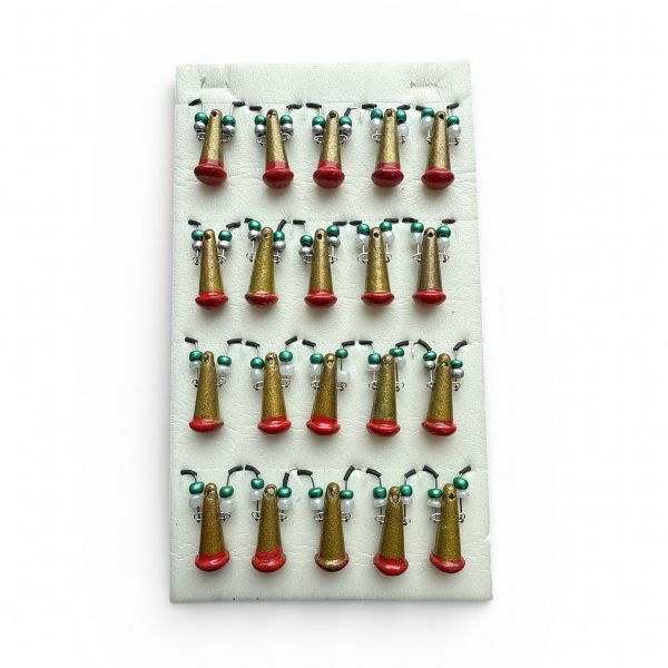 Блешня Яйця FRY Великі - Золото/Червоний - 20 шт/уп