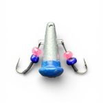 Блешня Яйця FRY Великі - Срібло/Синій - 1 шт.