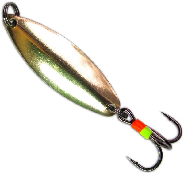 Блешня зимова Instinkt Static з підвісним трійником B - Латунь