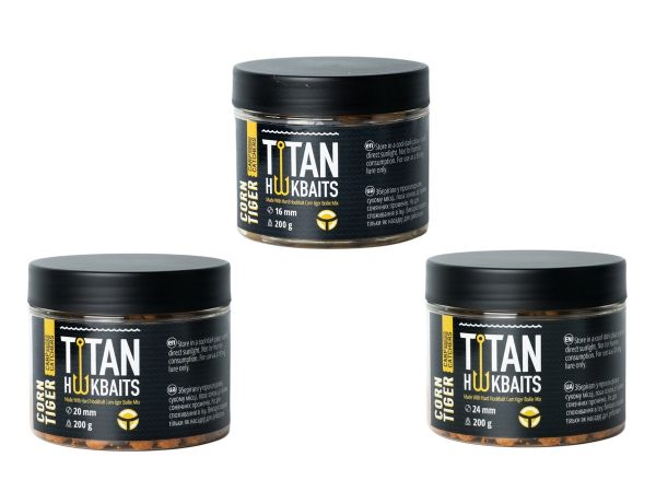 Бойли Carp Catchers Craft Titan Hookbaits CORN&TIGER - Варені - Тонучі - Насадочні