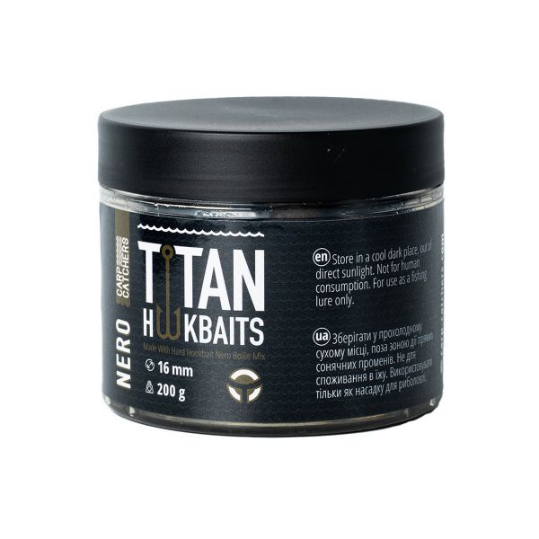 Бойли Carp Catchers Craft Titan Hookbaits NERO - Варені - Тонучі - Насадочні