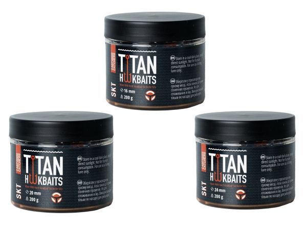Бойли Carp Catchers Craft Titan Hookbaits SKT - Варені - Тонучі - Насадочні