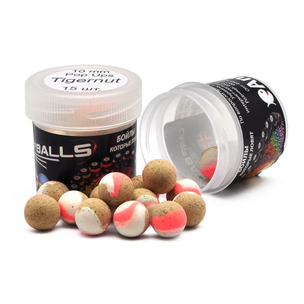 Бойли Carp Balls Pop Ups - Плаваючі - Ø10 мм - 15 шт/уп - Tiger Nut (Тигровий горіх)