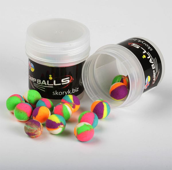 Бойли Carp Balls Pop Ups - Плаваючі - Ø10 мм - 15 шт/уп - Wonka Cornish Spice (Райдужні корнуольські спеції)