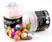 Бойли Carp Balls Pop Ups - Плаваючі - Ø10 мм - 15 шт/уп - Wonka ReSourse (Печень та клен)