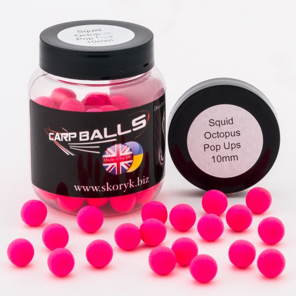 Бойли Carp Balls Pop Ups - 30 г - Плаваючі - Ø10 мм - Squid&Octopus (Кальмар та восьминіг)