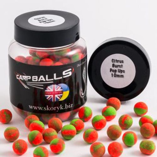 Бойли Carp Balls Pop Ups - Citrus - Ø9 мм - 30 г - Плаваючі