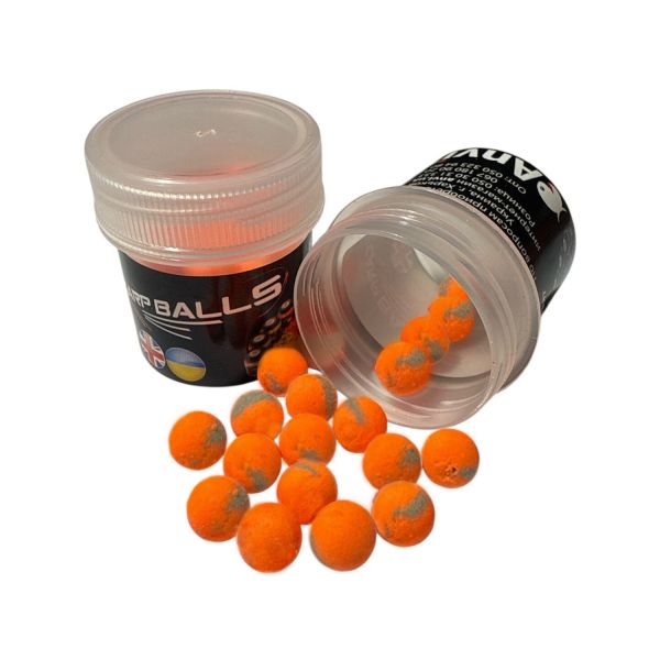 Бойли Carp Balls Pop Ups - Squid Orange - Ø8 мм - 20 шт. - Плаваючі