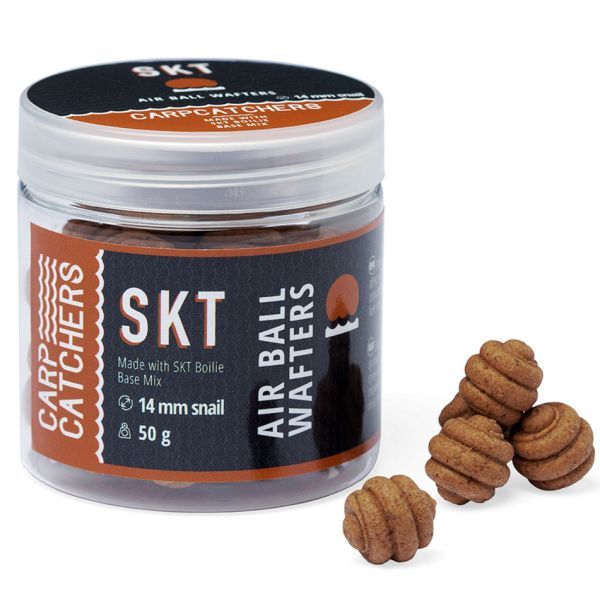 Бойли насадочні варені Carp Catchers Air Ball Wafters - Snail - Плаваючі - 50 г - SKT