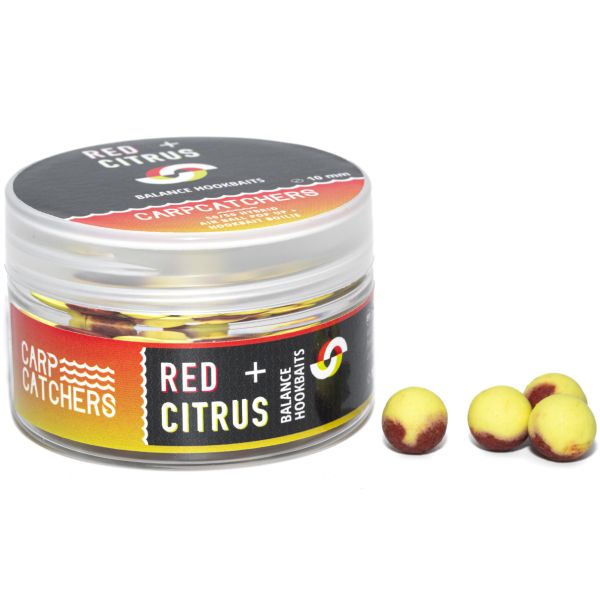 Бойли Carp Catchers Balance Hookbaits - Ø10 мм - Washed Out Yellow&Red - Red&Citrus