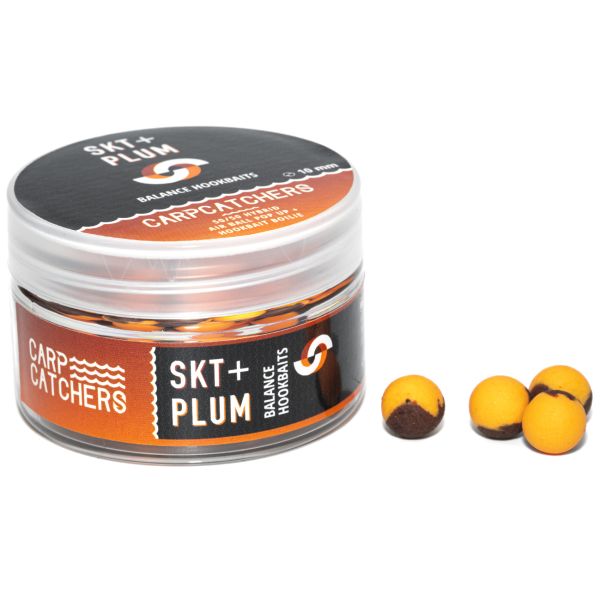 Бойли Carp Catchers Balance Hookbaits - Ø10 мм - Fluoro Orange&Brown - SKT&Plum