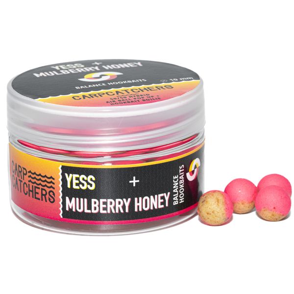 Бойли Carp Catchers Balance Hookbaits - Ø10 мм - Fluoro Pink&Natural YB - YESS&Mulberry Honey