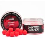 Бойли Carp Catchers Pop Ups - Ø15 мм - 30 шт/уп - Squid Spices - Червоний