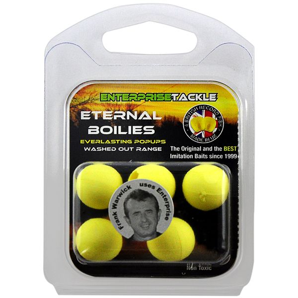 Бойли Enterprise Tackle - Плаваючі - Ø15 мм - 5 шт/уп - Washed Out Yellow