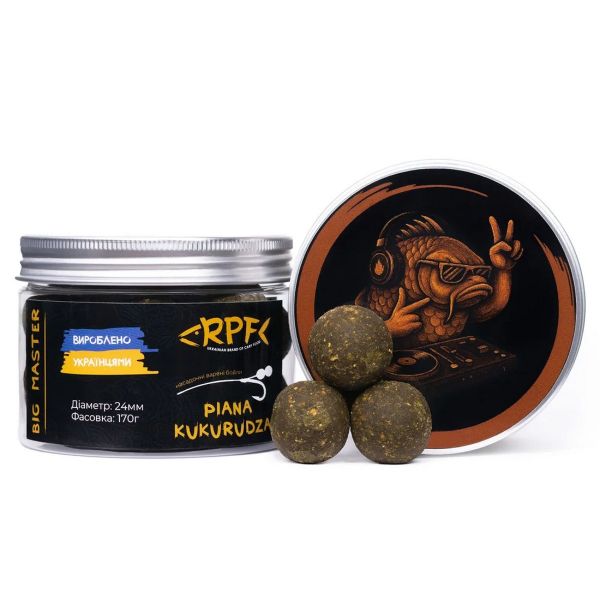 Бойли RPF BIG MASTER - Piana Kukurudza - Насадочні - Варені - Ø24 мм