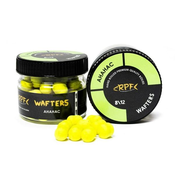 Бойли RPF Вафтерс Однотонні Ø8/12 мм - Ананас - Нейтральна плавучість - 25 г