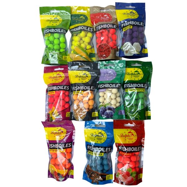 Бойли Dolphin, що тонуть та пилять - Ø16 мм - 100 г - Олія конопель