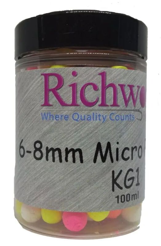 Плаваючі бойли Richworth Pop Ups Boilies - Micro 6-8 мм - 100 мл - K-G-1 (Фрукти+Риба)