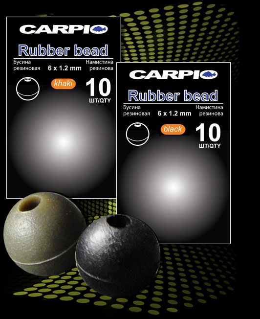 Бусина Carpio Rubber Bead - Гума - Розмір 6x1,2 мм - 10 шт/уп