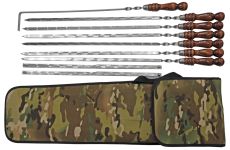 Набір шампурів з дерев'яними ручками в чохлі - Тип 1 - Кізляр