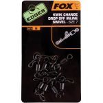 Вертлюг швидкознімний Fox EDGES Kwik Change Inline Swivels - Розмір 7 - 8 шт/уп