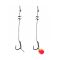 Короповий повідець з голкою Bait Spike Rigs - Wide Gape Hook №8 - 15 см - 25lb/11,5 кг - Профмонтаж - 3 шт/уп