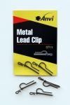 Ціліснометалічна безпечна кліпса Anvi Metal Lead Clip - Чорний - 5 шт/уп