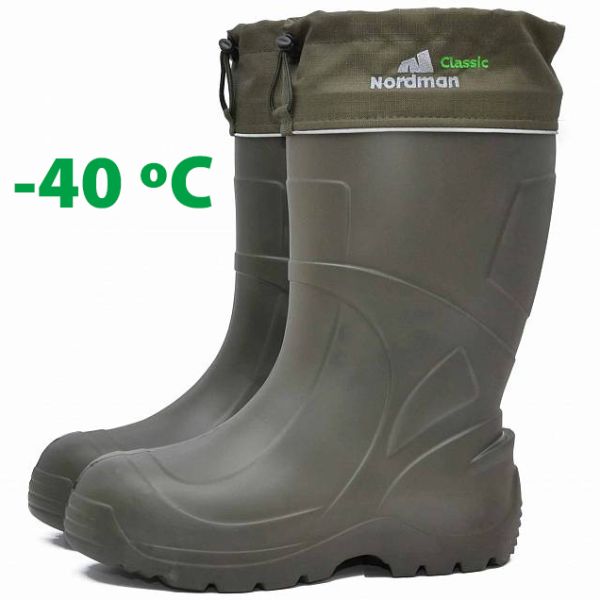 Чоботи Nordman Classic Pro до -40 ºС з флісовим вкладишем - Оливкові