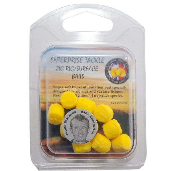 Штучна насадка Enterprise - Zig Rig/Surface Baits - Yellow - 10 шт/уп