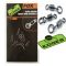 Мікро вертлюг із кільцем Fox EDGES Kuro Micro Hook Ring Swivels