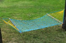 Гамак посилений безвузловий - Мотузка Ø10 мм - 130x200 см - Різнокольоровий