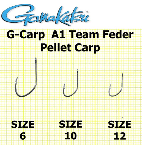 Гачок Gamakatsu A1 Team Feeder Pellet Carp - 10 шт/уп