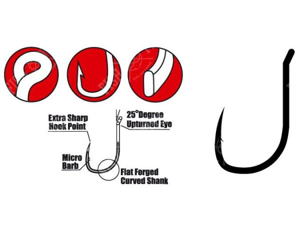 Крючок Gamakatsu G-Carp Wide Gape Super - 10 шт/уп