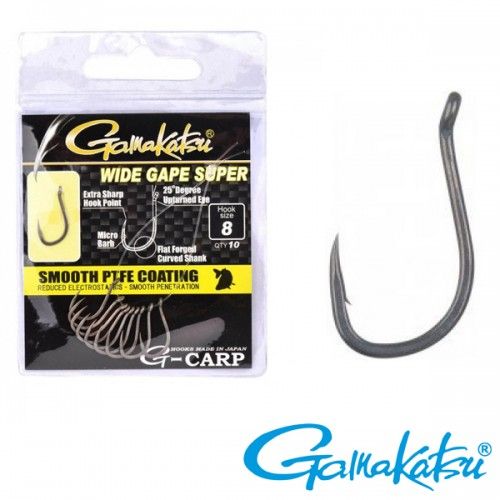 Крючок Gamakatsu G-Carp Wide Gape Super - 10 шт/уп