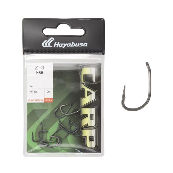 Гачок Hayabusa Carp Z-3 NRB - Матовий чорний - 10 шт/уп