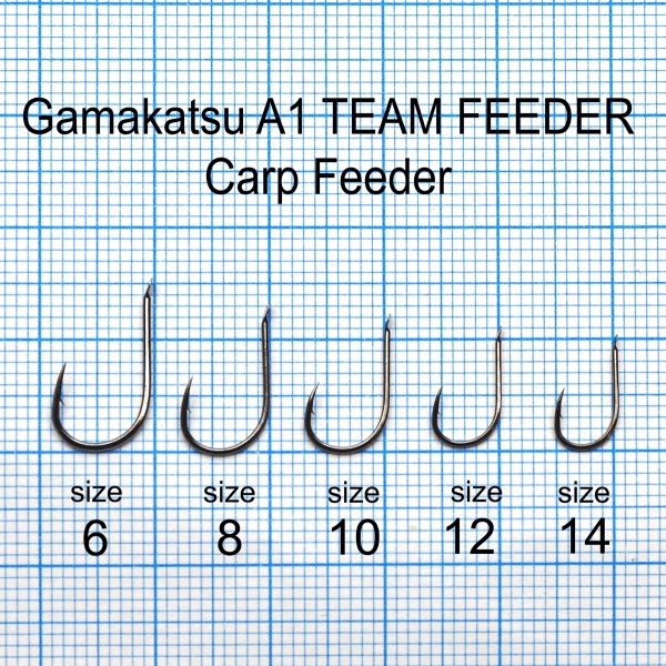 Крючок Gamakatsu A1 Team Feeder Carp Feeder - 15 шт/уп