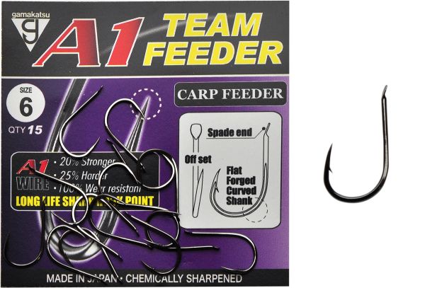 Крючок Gamakatsu A1 Team Feeder Carp Feeder - 15 шт/уп