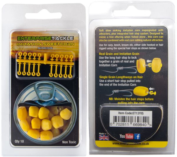 Імітація солодкої кукурудзи Enterprise Tackle - Sinking (Повільно тоне) - Yellow