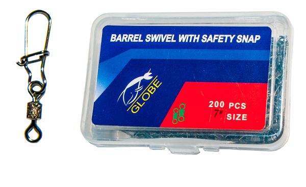 Карабін з вертлюгом Globe - Американка - №7 - 200 шт/уп